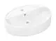 Hansgrohe-HG-Xuniva-D-Aufsatzwaschtisch-600-450-mit-Hahnloch-und-Ueberlauf-Weiss-60170450 gallery number 1